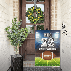 Decorative Flags - Personalized Football Flag - Gift For The School Athletes,Children - OLESA