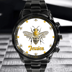 🐝Diamond Bee Customized Watch - Personalized Name Watch - OLESA