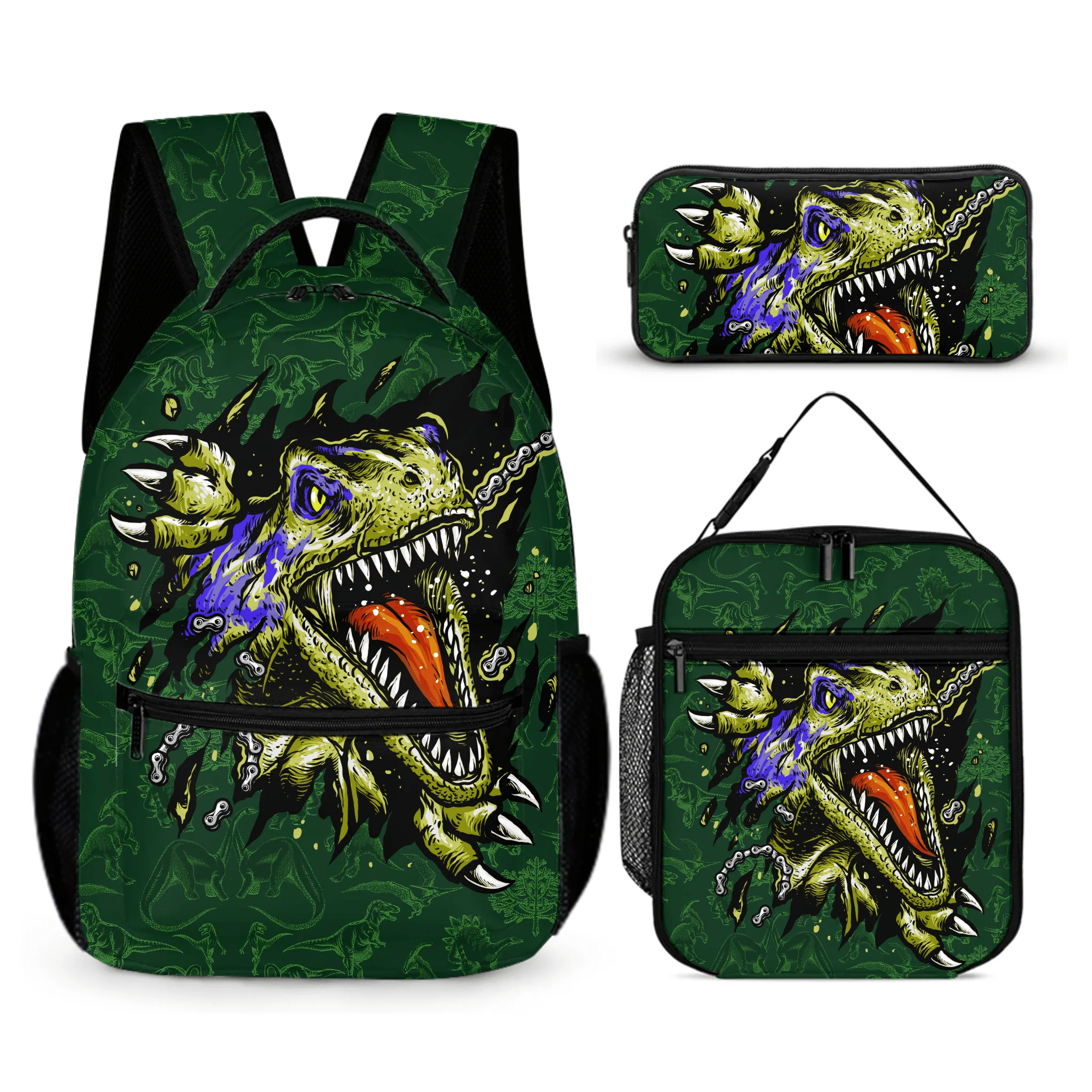 Dinosaur Adventure - Personalized Name Customized Anime Dinosaur Backpack - Opening Season Gift for Kids - OLESA