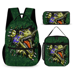 Dinosaur Adventure - Personalized Name Customized Anime Dinosaur Backpack - Opening Season Gift for Kids - OLESA