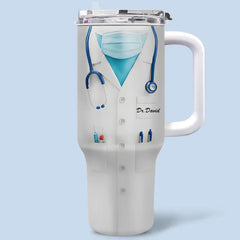 Doctor Profession Theme Car Cup - Unique Gift Doctor 40oz Tumbler - OLESA