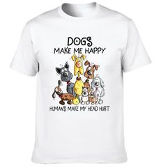 Dogs Make Me Happy - Personalized Clothes - OLESA