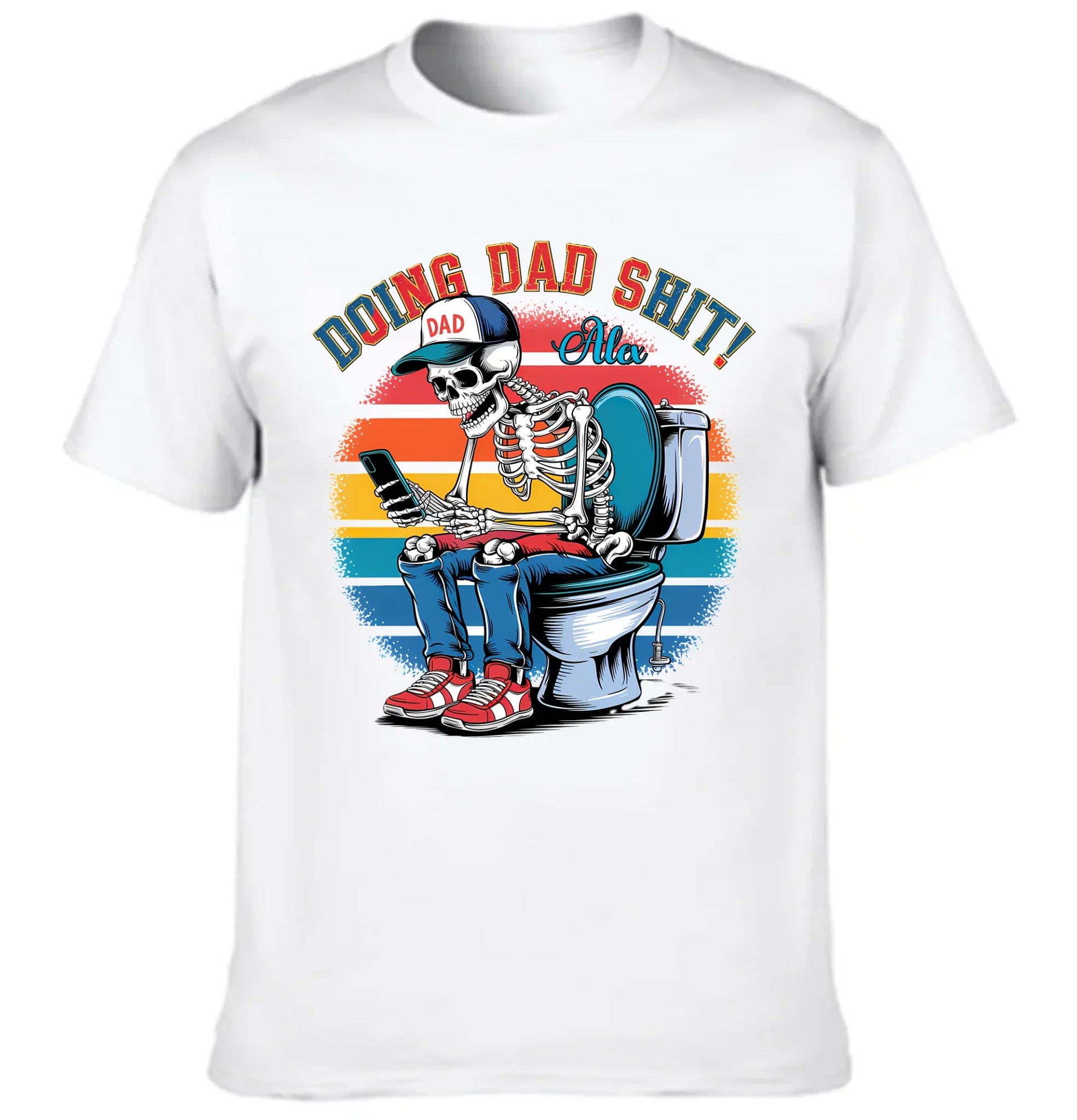 Doing Dad Shit - Personalized Father Accent Clothes - OLESA