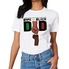 Dope Black Dad Fist Bump Father‘s Day Gift Personalized Shirt - OLESA