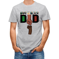 Dope Black Dad Fist Bump Father‘s Day Gift Personalized Shirt - OLESA