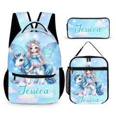 Dreaming Unicorn Backpack - Personalized Name Backpack - School Season Gift - OLESA