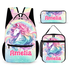 Dreamy Unicorn Backpack - Personalized Backpack as School Season Gift - OLESA