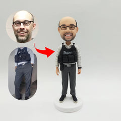 Engraved Customized Police Figurines - Gifts for Police Officers - OLESA