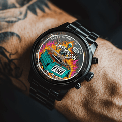 Everything Is Fine - Personalized Name Watch - OLESA