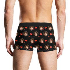Face And Name Pattern, Personalized Boxer, Funny Valentine Gift For Him, Custom Photo - OLESA