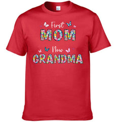 First Mom Now Grandma Floral - Personalized Clothes - Gifts for Family - OLESA