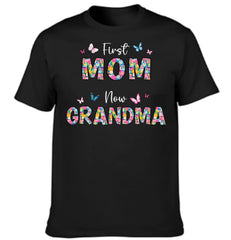 First Mom Now Grandma Floral - Personalized Clothes - Gifts for Family - OLESA