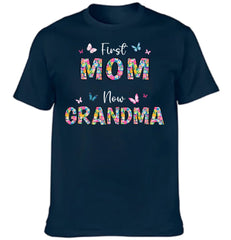 First Mom Now Grandma Floral - Personalized Clothes - Gifts for Family - OLESA