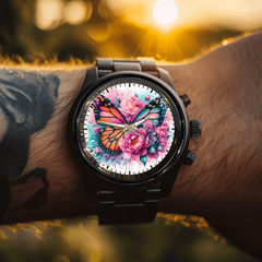 Floral Butterfly - Personalized Watch - OLESA