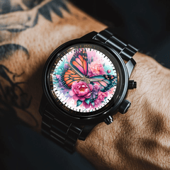Floral Butterfly - Personalized Watch - OLESA