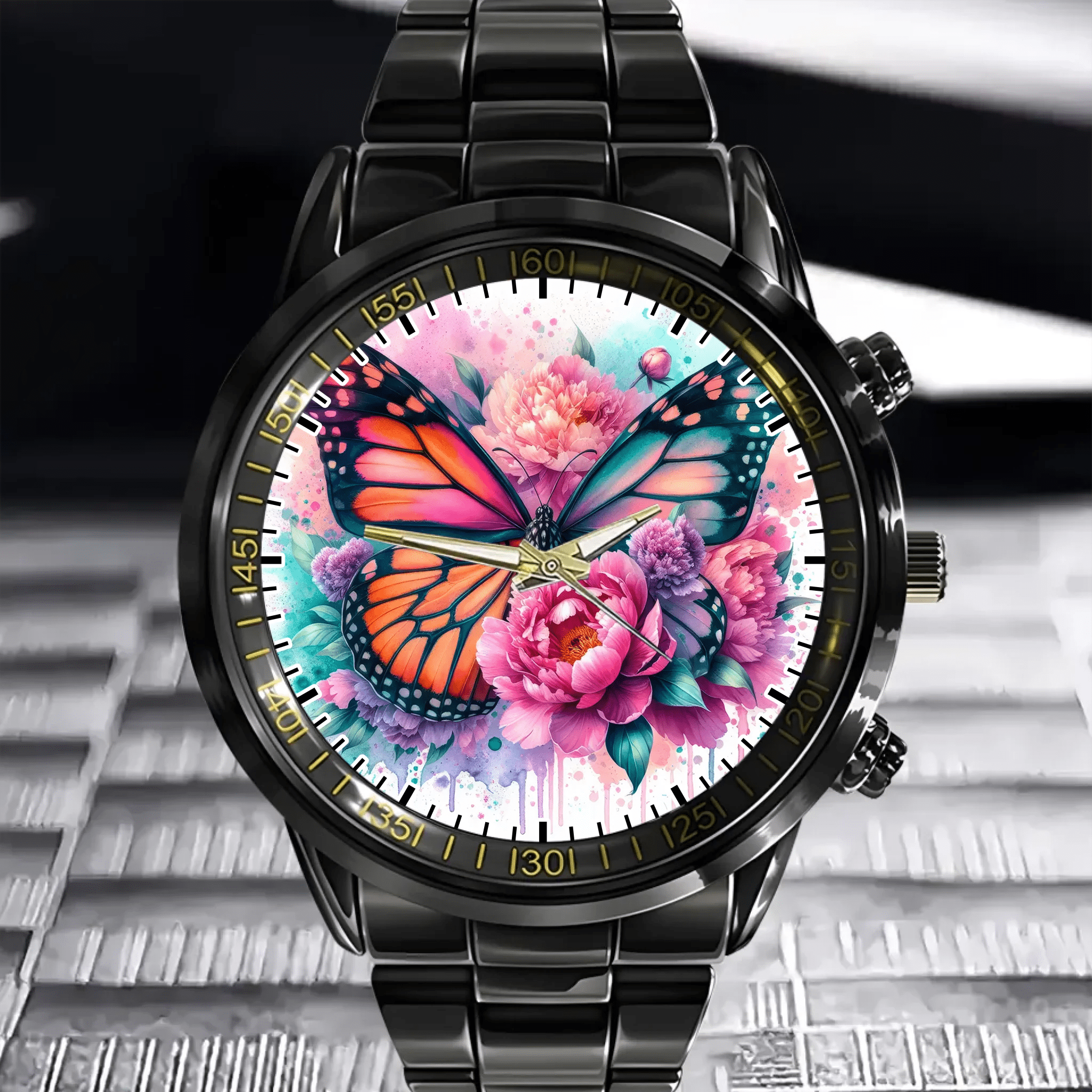 Floral Butterfly - Personalized Watch - OLESA