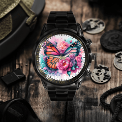Floral Butterfly - Personalized Watch - OLESA