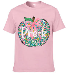 Flowers Apple Customized Clothing - Personalized Grade T-shirt - OLESA