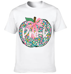 Flowers Apple Customized Clothing - Personalized Grade T-shirt - OLESA