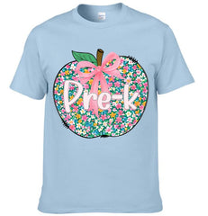 Flowers Apple Customized Clothing - Personalized Grade T-shirt - OLESA