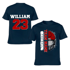 Football Helmet - Personalised Helmets And Name T-shirt - A Gift for Football Players,Lovers - OLESA