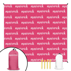 Full Width Name Customized Beach Mat - OLESA