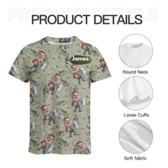 Funny Caricature Face - Personalized Fishing Full Body Print Shirt - Gift for Fishing Enthusiasts - OLESA