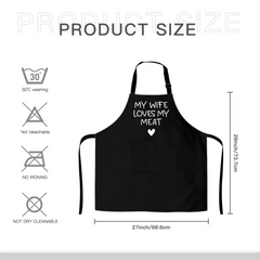 Funny Husband Apron - Men's Naughty Anniversary, Fathers Day, Birthday Gifts - Husband Gifts from Wife - OLESA