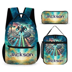 Future Technology Customized Backpack - Personalized Name - OLESA