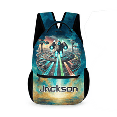 Future Technology Customized Backpack - Personalized Name - OLESA