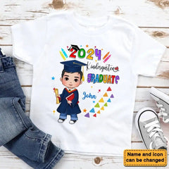 Gift For Grandkid Kindergarten Graduate Kid T Shirt - OLESA