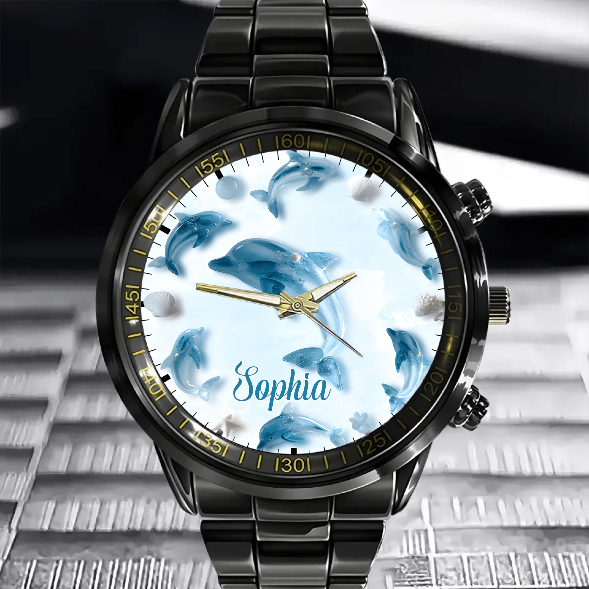 Glassy Animal Themed Custom Watch - Personalized Name - OLESA