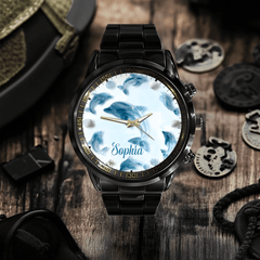 Glassy Animal Themed Custom Watch - Personalized Name - OLESA