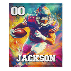 “Glory Canvas” - Personalized Customized Oil Painting Style Rugby Blanket - Personalized Gifts For Rugby Fans - OLESA