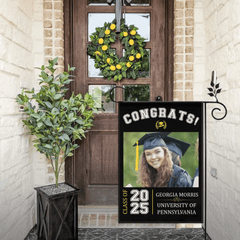 Graduation Celebration - Graduation Gift - Personalized Custom Photo Flag - OLESA