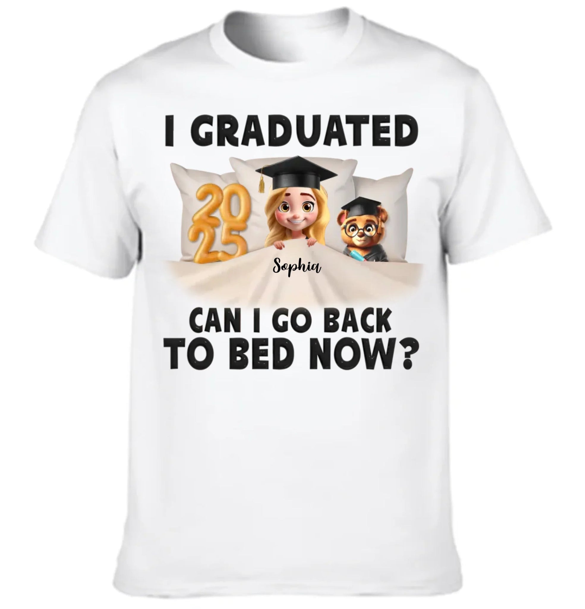 Graduation Clothes - Personalized Graduation Theme Costumes with Specific Years, Characters and Name - Gift for Graduate,Friend,BFF - OLESA