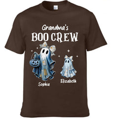 👻Grandma's Boo Crew Customized Halloween Clothing - Personalized Name&Title - Halloween Gifts for Grandma,Mom - OLESA