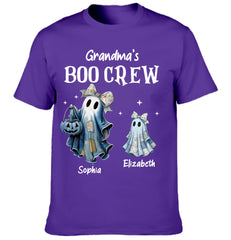 👻Grandma's Boo Crew Customized Halloween Clothing - Personalized Name&Title - Halloween Gifts for Grandma,Mom - OLESA