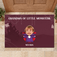 Halloween - themed Character Costume Customization Floor Mat - Personalized Photo and Name Doormat - Gift for Family - OLESA
