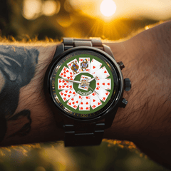 Hearts Suit Playing Card - Personalized Watch - OLESA