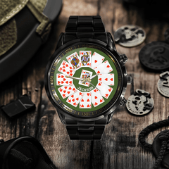 Hearts Suit Playing Card - Personalized Watch - OLESA