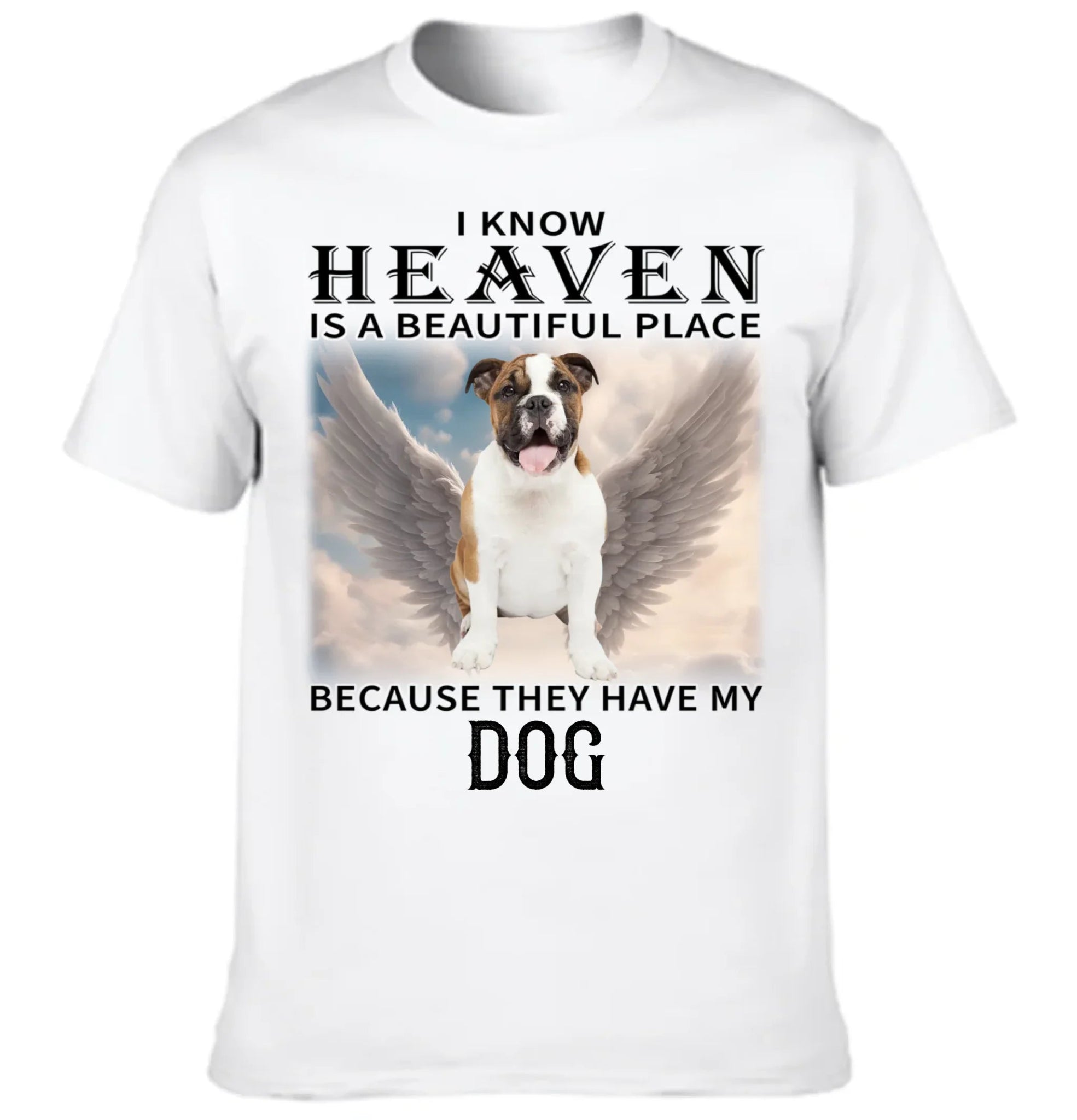 Heaven Is A Beautiful Place - Personalized Pet Memorial Clothing - Gift For Family,Friend,BFF,Roommate,Pet Owners,Pet Lovers - OLESA