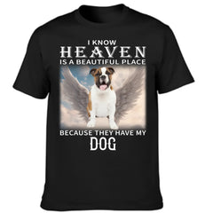 Heaven Is A Beautiful Place - Personalized Pet Memorial Clothing - Gift For Family,Friend,BFF,Roommate,Pet Owners,Pet Lovers - OLESA