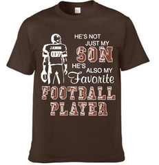 He's Not Just My Son He's Favorite Football Player - Personalized Clothing - Gift For Family Members - OLESA