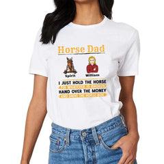 Horse Dad - Personalized T-shirt - OLESA