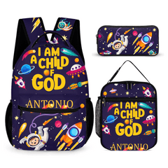 I Am A Child Of God - Personalized Name Customized School Bag - A Great Gift For Your Child For The School Season! - OLESA