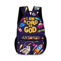 I Am A Child Of God - Personalized Name Customized School Bag - A Great Gift For Your Child For The School Season! - OLESA