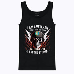 I Am The Storm - Personalized Name And Flag Clothing - Gifts For Veteran - OLESA