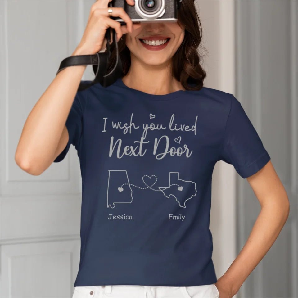 I Wish - Personalised T-shirt With Name And State - A Gift For Best Friends,Family,Lovers - OLESA