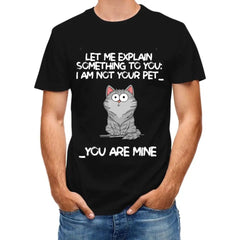 I‘m Not Your Pet Funny Expression Cat Personalized Shirt - OLESA